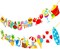 2pcs Summer Beach Pool Party Banners Hello Summer Party Decorations Beach Pool Theme Birthday Banner Decorations for Hawaii Party Baby Shower Supplies